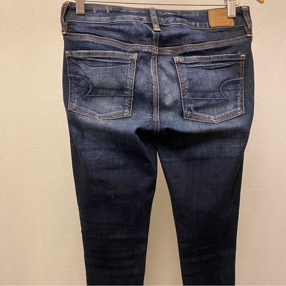 American Eagle 2 Short Jeggings Distressed Patched Vintage Collection Jeans - Picture 5 of 12